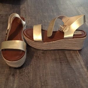 Platform Gold Espadrilles